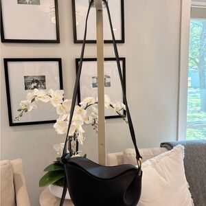 Polene Black Pebbled Leather Bag, Authentic can provide proof of purchase